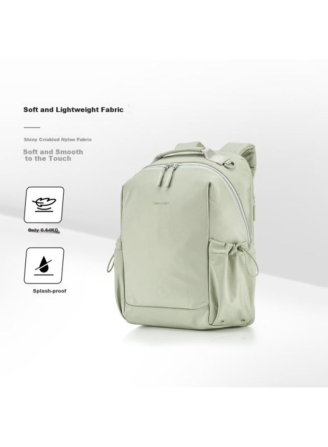 سامسونايت Samsonite Fashion حقيبة كبيرة السعة حقيبة ظهر نسائية حقيبة سفر للسيدات حقيبة ظهر صغيرة 13.3 إنش Nt0 Light Green - Image 2