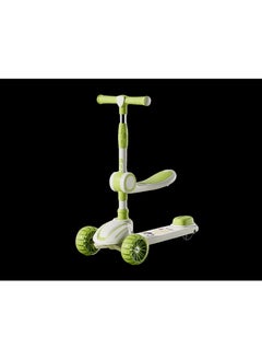 This attractively colored three-wheeled kids' scooter features a stylish design and a sturdy frame that provides stability and safety during play. It features light-up wheels for added fun and a comfortable, adjustable handlebar to accommodate different developmental stages. Ideal for children developing balance and motor skills in a fun and safe way.