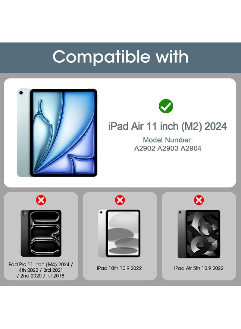Captaintech 2 Pack Screen Protector for iPad Air 6th Generation 11 inch M2 2024 A2902 A2903 A2904 Tempered Glass Film Guard for iPad Air 6  - Image 2