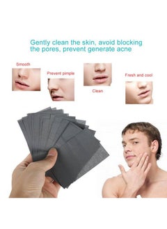 Salmue Oil Control Paper, 80Pcs;Pack Men Blotter Face Oil Control Absorbing Paper Blotting Tissues, Oil Blotting Paper Sheets, Oil Absorbing Facial Sheets, Portable Blotting Papers For Face And Nose  - Image 4
