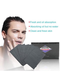 Salmue Oil Control Paper, 80Pcs;Pack Men Blotter Face Oil Control Absorbing Paper Blotting Tissues, Oil Blotting Paper Sheets, Oil Absorbing Facial Sheets, Portable Blotting Papers For Face And Nose  - Image 3