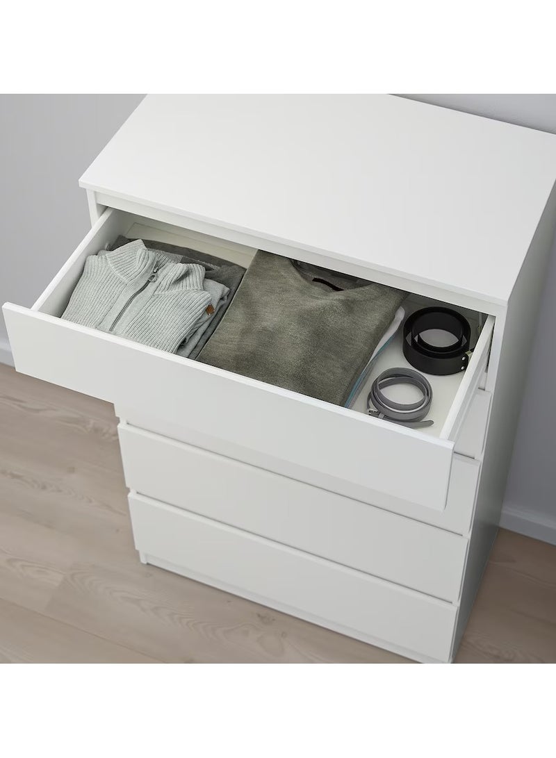 Generic Chest of 5 Drawers White 70x112 cm  - Image 3