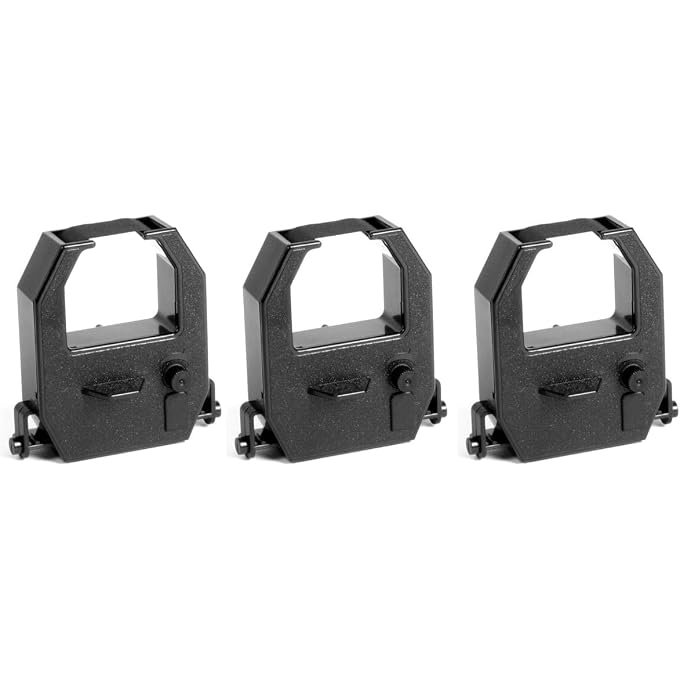 COMPUMATIC (3 Pack) Amano PIX and TCX Time Clock Replacement Ribbon, Black Ink, CE-315151 Compatible, fits All PIX and TCX Models