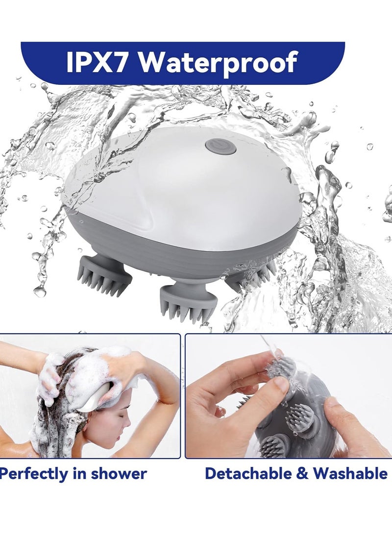 YoYoTech Electric Scalp Massager,Head Massager Scalp Stress Relax,Type-C Rechargeable Silicone Scalp Massager,Head Massager for Hair Growth,Head Scratcher,Scalp Massager Shampoo Brush,pet Massager,cat,Dog  - Image 5