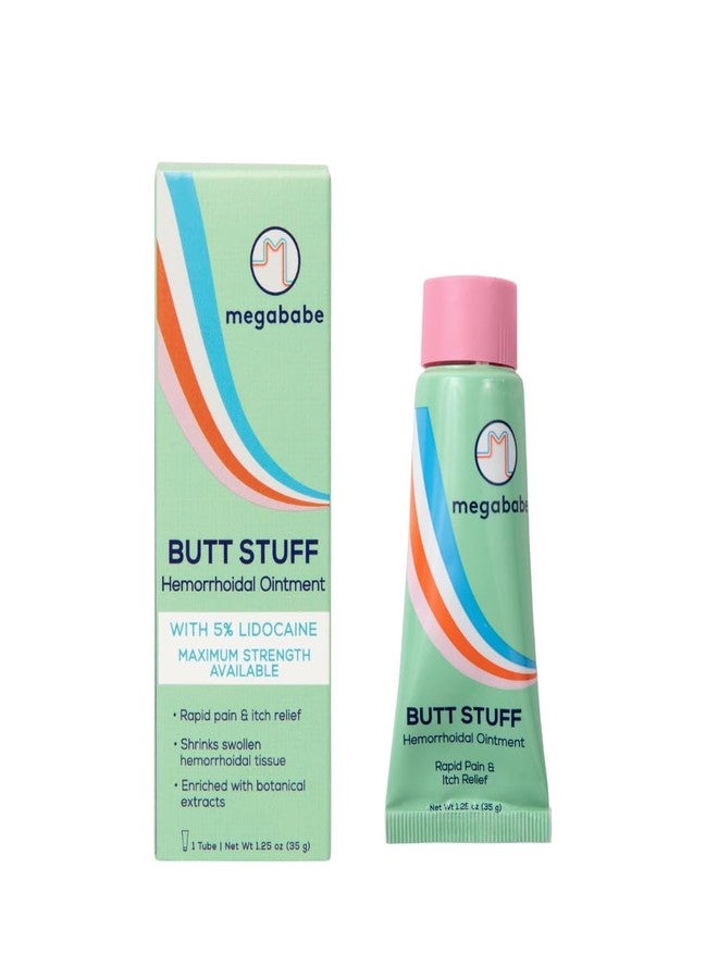 Megababe مرهم ميغابيبي للبواسير | مع 5% ليدوكائين | تخفيف سريع للألم والحكة | يقلل من انتفاخ أنسجة البواسير | 1.25 أونصة - Image 1