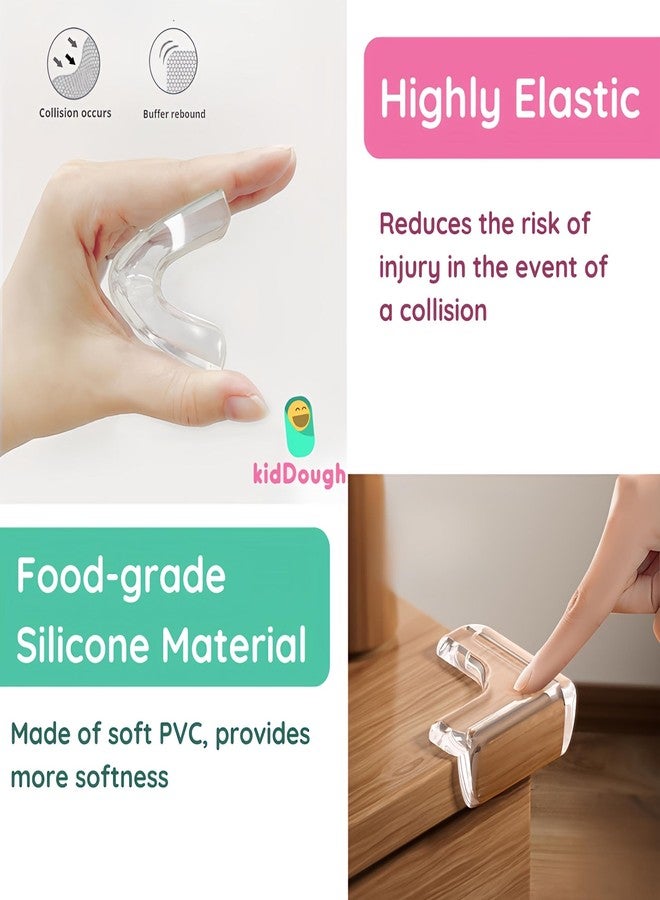 KidDough Corner Protector for Furniture, Table Edge Guards, L Shape, 10 Pack, Baby Safety Corner Protectors - Image 2
