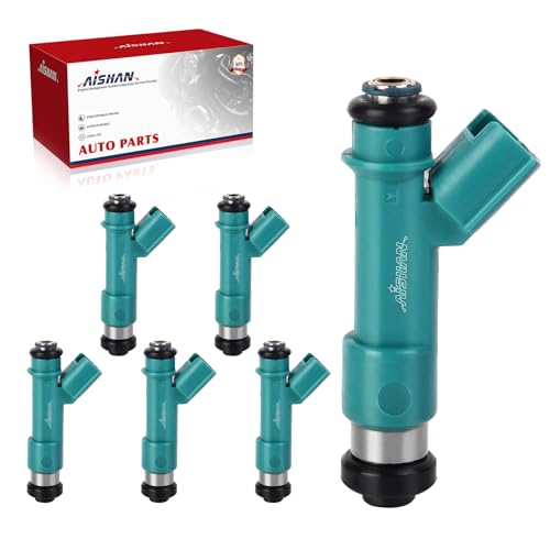 AISHAN 6PCS Fuel Injectors 12 Holes Compatible with Toyota 4Runner 2003-2009, FJ Cruiser 2007-2009, Tacoma 2005, Tundra 2005-2006 V6 4.0L Replace# 2320939075 232500P030 2320939015 - Image 1