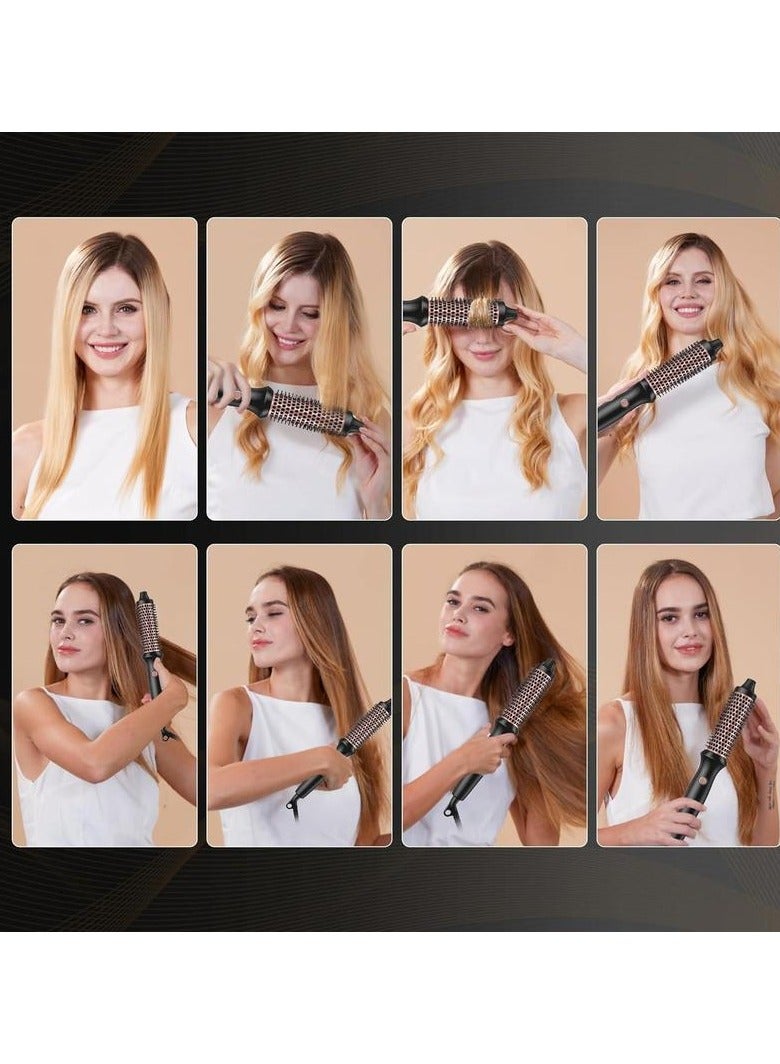 general Professional heated curly hair comb, straight hair comb, hot tool hot brush, negative ion perm bar heated round brush dual-use hair comb - Image 4