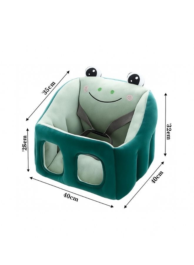 Baby Seat with a Soft and Cute Frog Design, Comfortable and Safe Material, Safety Belt and Integrated Back Support, Ideal for ages 3-12 - Image 3