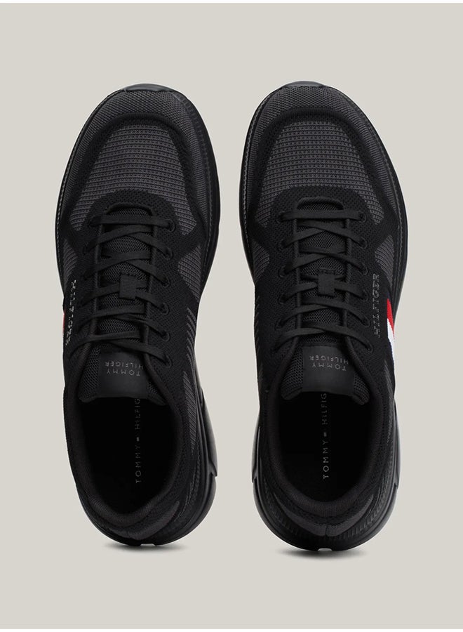 TOMMY HILFIGER Signature Tape Knit Runner Sneakers  - Image 4