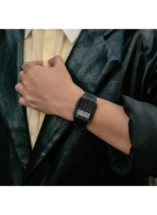 كاسيو Unisex Digital Display Watch With Black Resin Strap - CA-53W-1Z