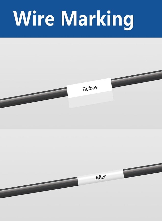 Msudoku 3 Pack Black on White Tape 3/8'' Vinyl Label Compatible for M21-375-595-WT M21-375-595 Label Cartridge, 0.375" W x 21' L for Indoor and Outdoor ID, Not Compatible with M210 and M211 - Image 5