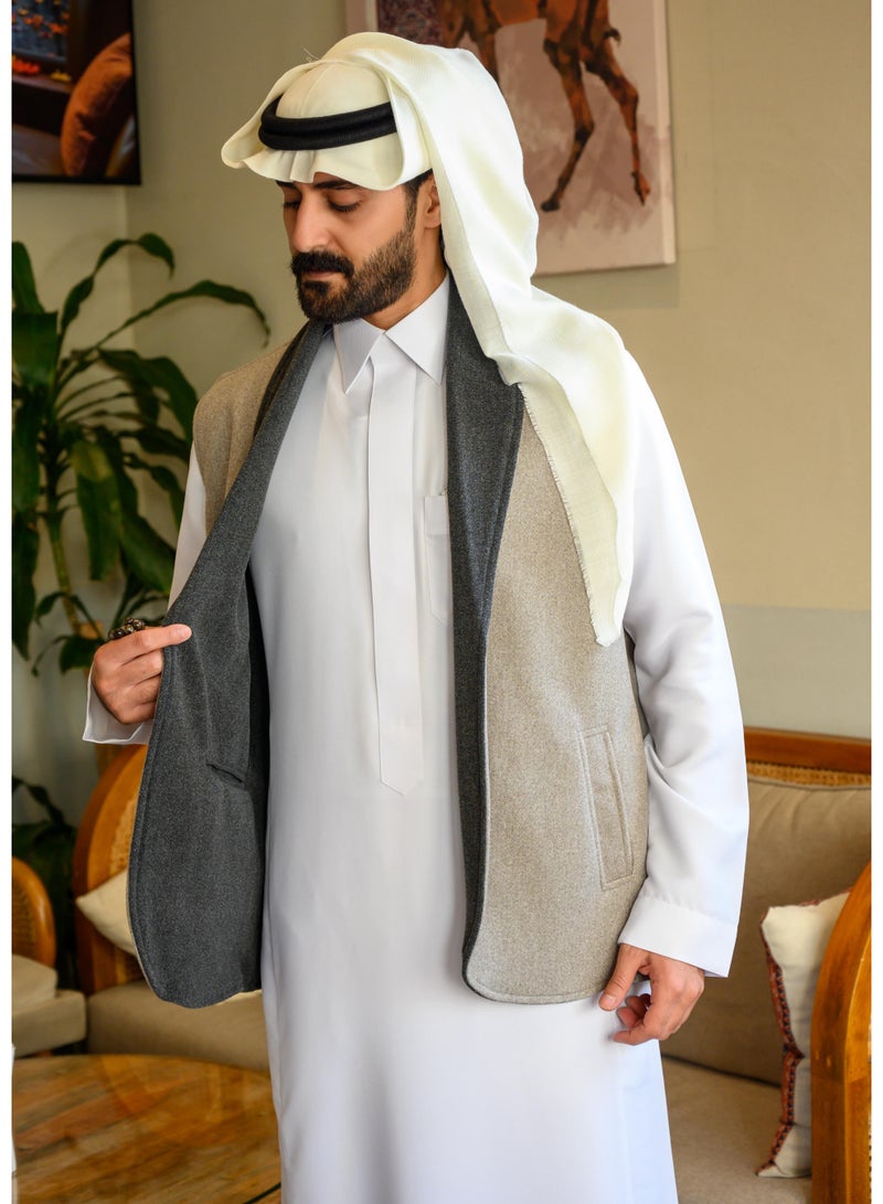 London Double Face Wool Vest - Image 3