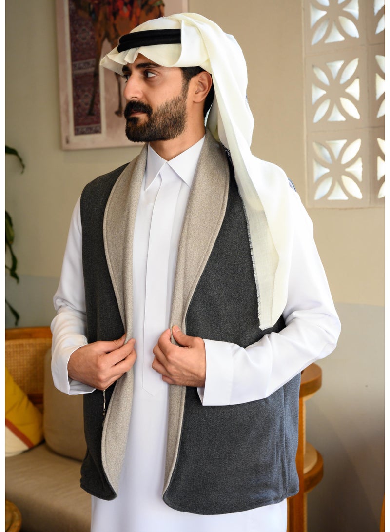 London Double Face Wool Vest - Image 4