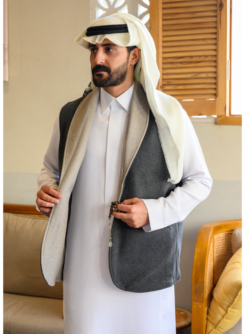 London Double Face Wool Vest - Image 5