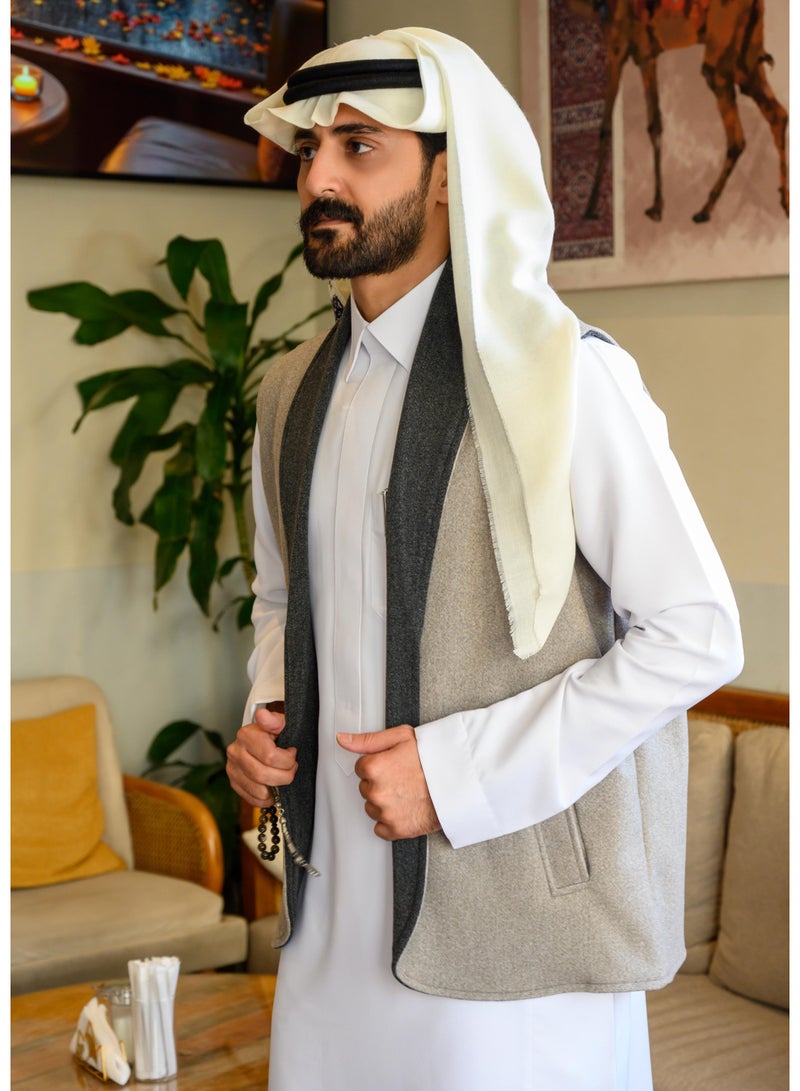 London Double Face Wool Vest - Image 2