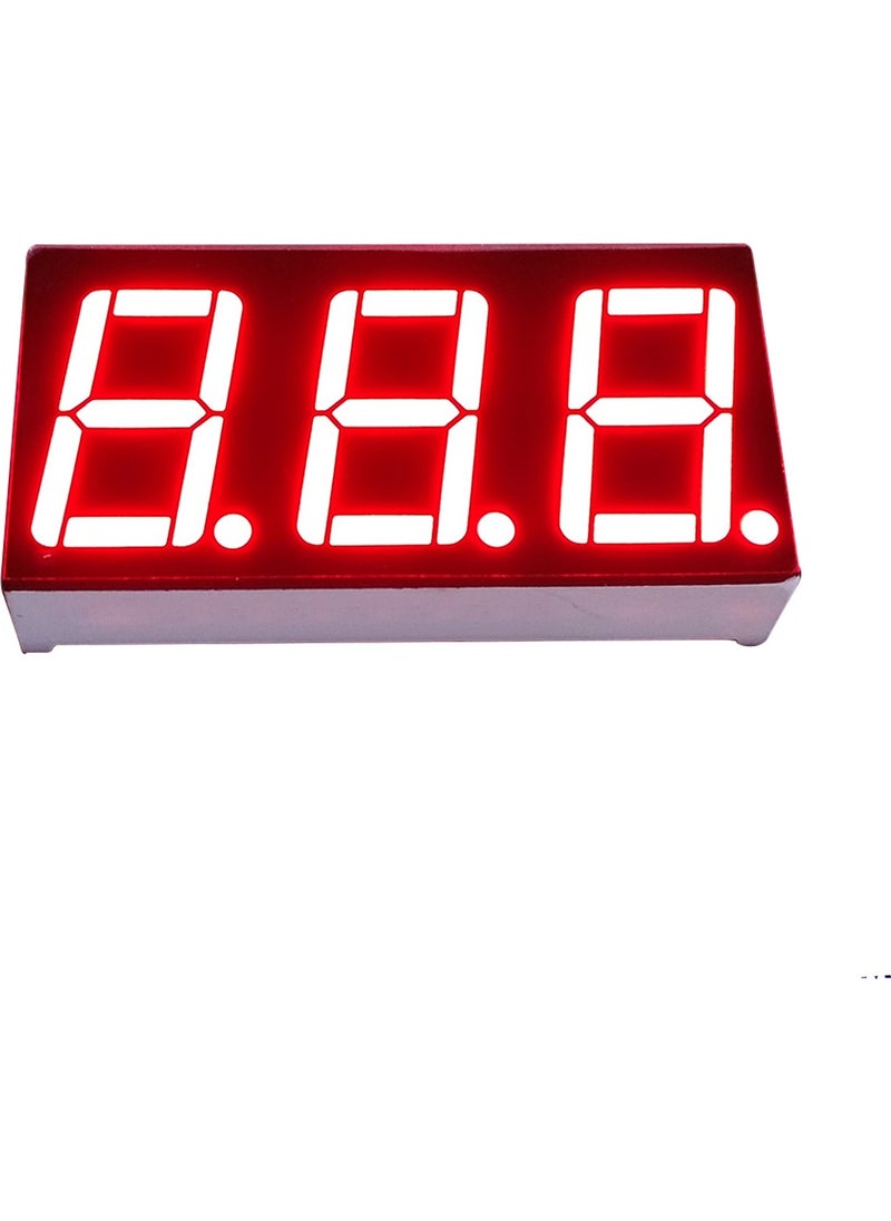 Elektromall 0.28 Inch 3 Digit Red Cathode 7 Segment Display - 3 Pieces  - Image 1