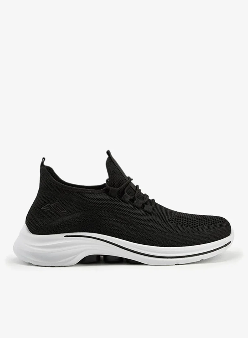 Mesh Detail Lace-Up Sports Shoes