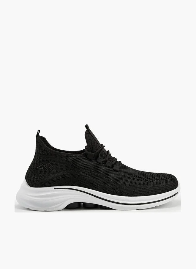 Mesh Detail Lace-Up Sports Shoes