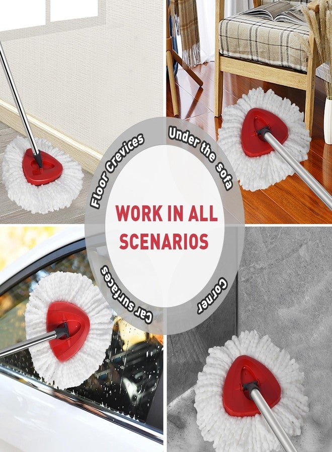 GRAREND Mop Replace Head Compatible with Ocedar Mop Heads Replacements, Mop Refill Compatible with O-Ceda EasyWrin Spin Mop Head Replacement 1-Tank System Only, 6 Refills - Image 5