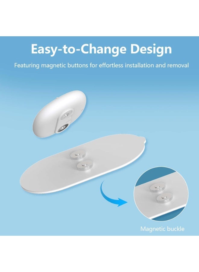 Zikra Set of 4 TENS Electrode Pads, TENS EMS Device Replacement Pads 4.7 x 8.1 cm, Compatible with Luvan Wireless Device, Reusable Electrodes for Muscle Stimulator - Image 3