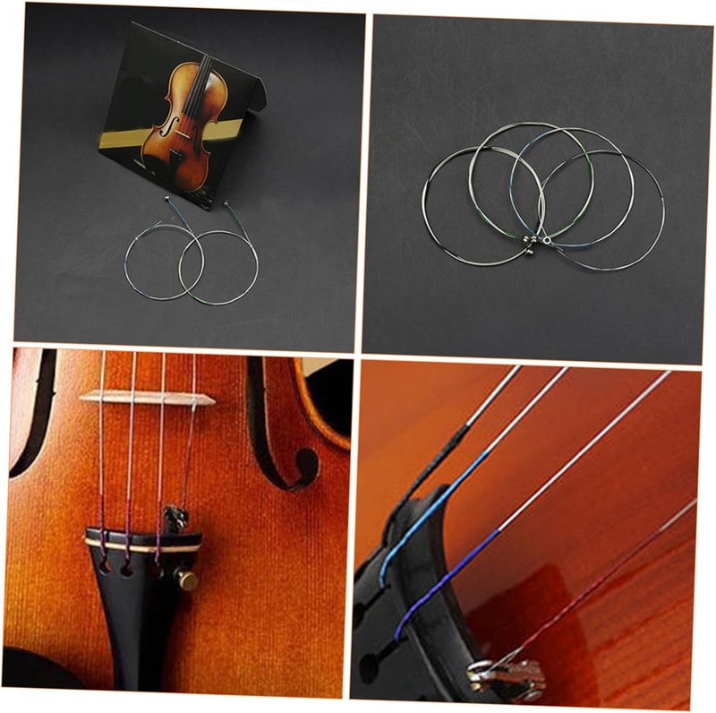 8pcs Violin Strings Steel Wire Musical Instrument Replacement Strings for Violin Players Beginners with Crisp Sound and Rich Overtone - Image 4