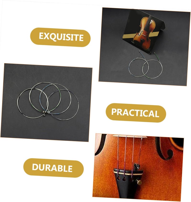 8pcs Violin Strings Steel Wire Musical Instrument Replacement Strings for Violin Players Beginners with Crisp Sound and Rich Overtone - Image 3