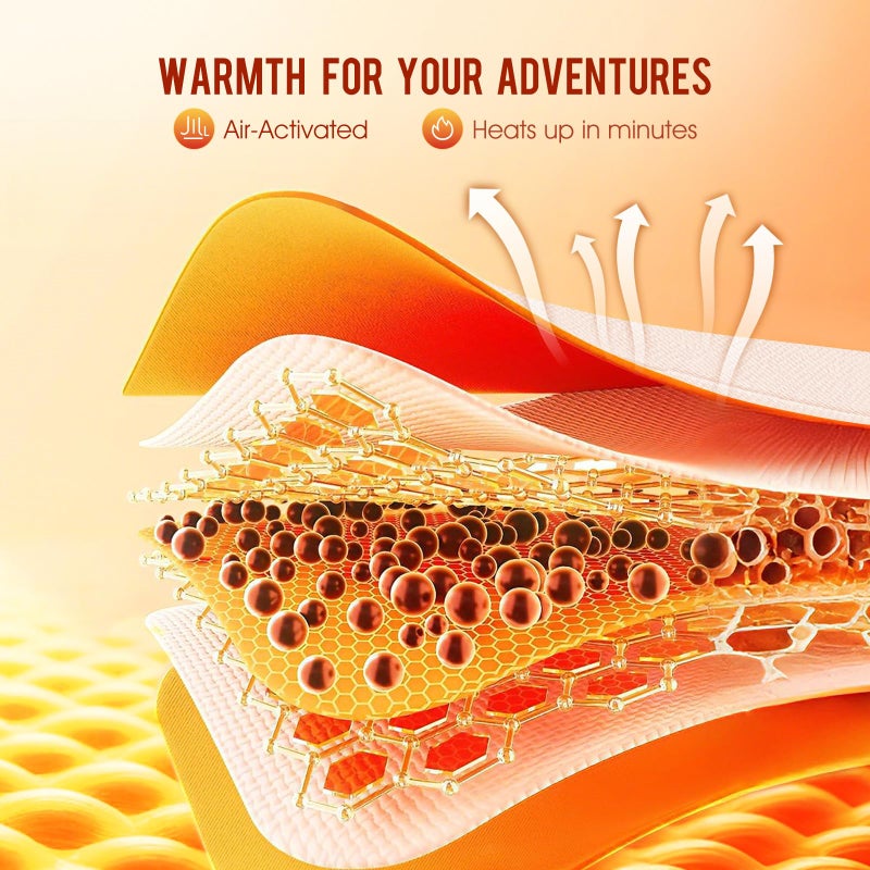MQUPIN Disposable Hand Warmers & Body Warmers for Cold Weather - MQUPIN 12H Long Lasting Adhesive Heat Patch, Air Activated Portable Heat Pad Sticks to Clothing for Outdoor & Indoor Use (10 Count, 5x4 Inch) - Image 4