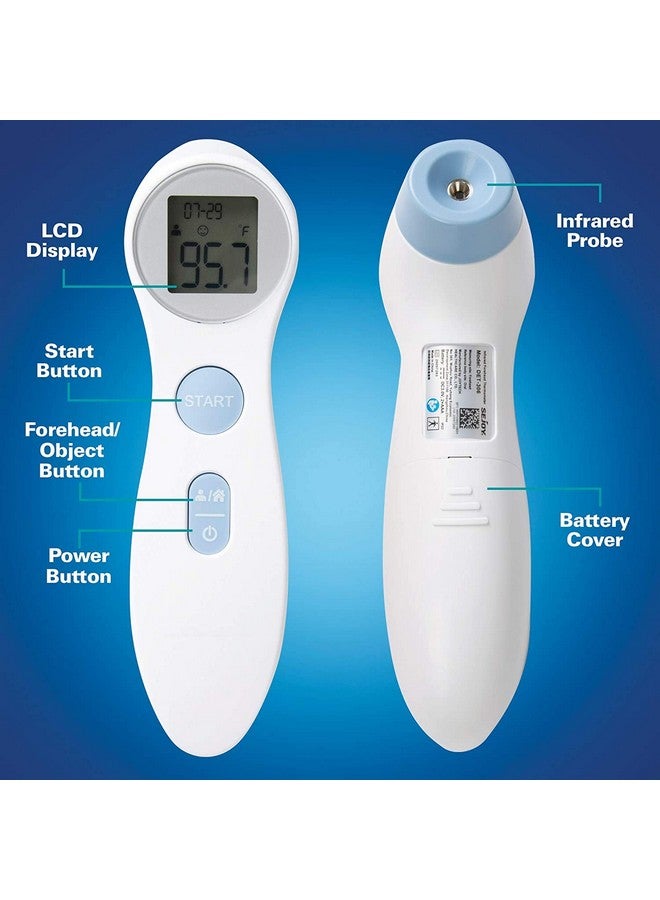 SPONIX Digital Forehead Thermometer - Infrared - White (Body Temperature Reader, Lightweight, Compact) - Image 2