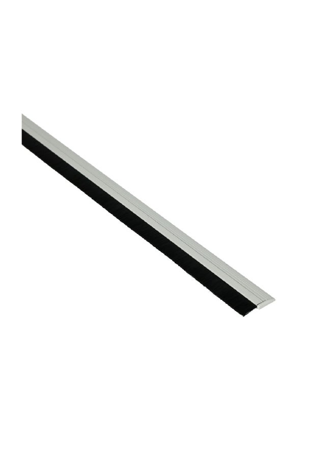 Mazaya Top Notch Aluminium Door Bottom White and Black 90 cm WST-B2-090WHT - Image 1