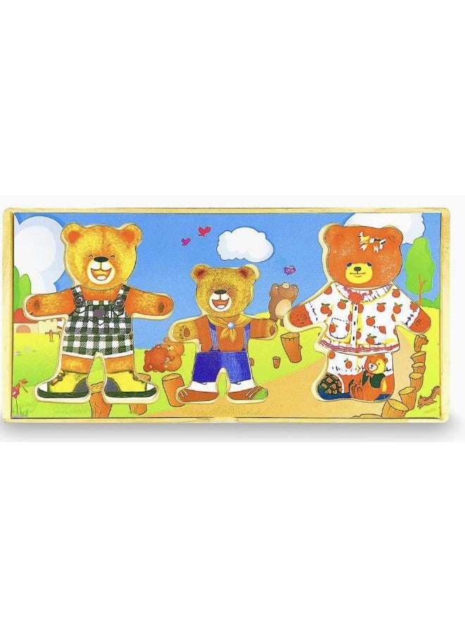 جوي آند ليرن لغز الدبدوب الخشبي من جوي آند ليرن، لعبة تعليمية، الحجم: 24 × 33 × 5 سم  - Image 1