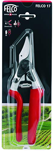 Felco F17 Pruning Shears – 7.9" Garden Clippers with Revolving Handle for Left-Handed Users | Hand Pruners for Gardening | Garden Tool Cutter with Forged Aluminum Body, Bypass & Anvil Blades - Image 2