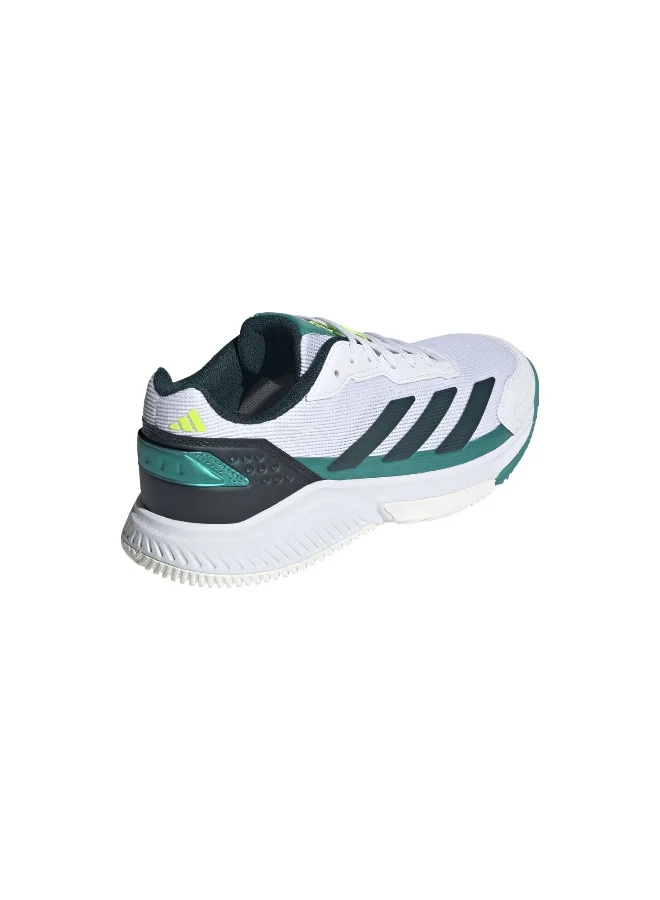 adidas أحذية بادمنتون كورتكويك للرجال - أبيض