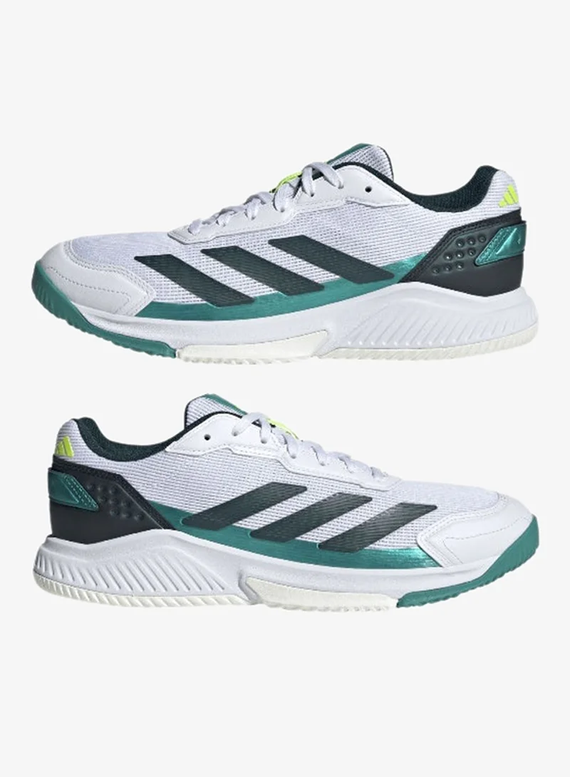 اديداس أحذية بادمنتون كورتكويك للرجال - أبيض