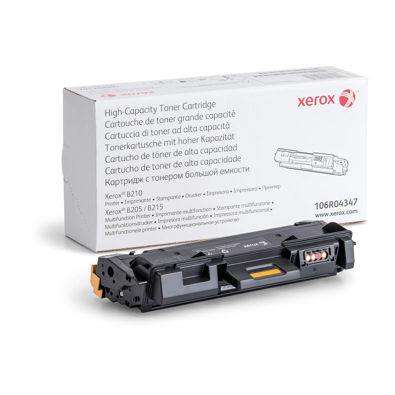 Xerox Genuine B205 B210 B215 Black High Capacity Toner Cartridge 3000 Pages 106R04347 - Image 2