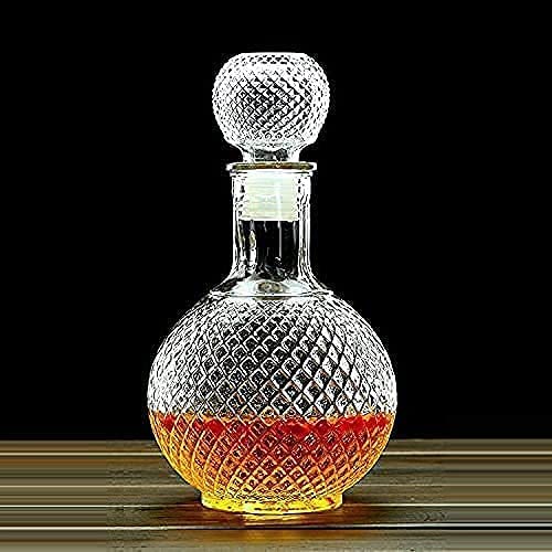 Farielyn-X Farielyn-X European Style Crystal 5pcs Set 1'Decanter (850ml) with 4 pic Whiskey Glass Storage Container for, Vodka, Scotch, Wine Champagne, Tequila Home, Restaurants and Parties..  - Image 2