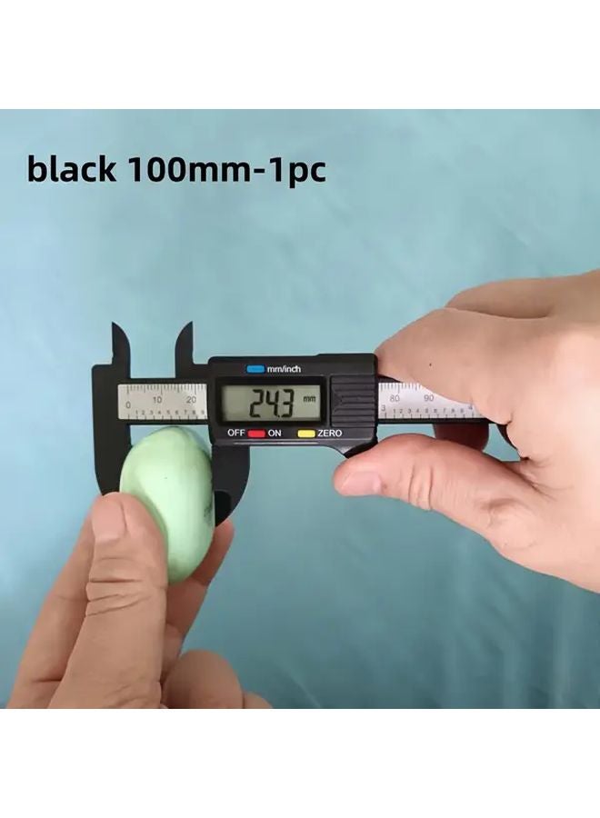 الفرجار الرقمي الأسود 100 مم شاشة كبيرة عرض أداة قياس دقيقة - Image 1