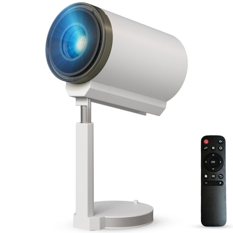 Portronics Beem 520 Smart LED Projector with Built-in Stand, Supports 1080p, 2200 Lumens, Ceiling Mountable, Bluetooth & Wi-Fi, Auto Keystone, 720p HD Native, 3W Speaker, Adjustable Height & Angle - Image 1