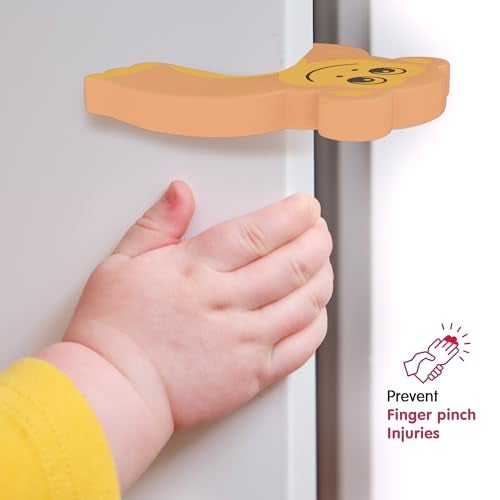 Supples Amazon Brand - Supples Baby Proofing Kit | Grey | Set of 11 | 16.4 ft Safety Strip for Furniture Edges, 8 Pre-Taped Corner Guards, 1 Door Stopper, 1 Tape | Non-Toxic, Tested As Per is 9873 Standards - Image 5