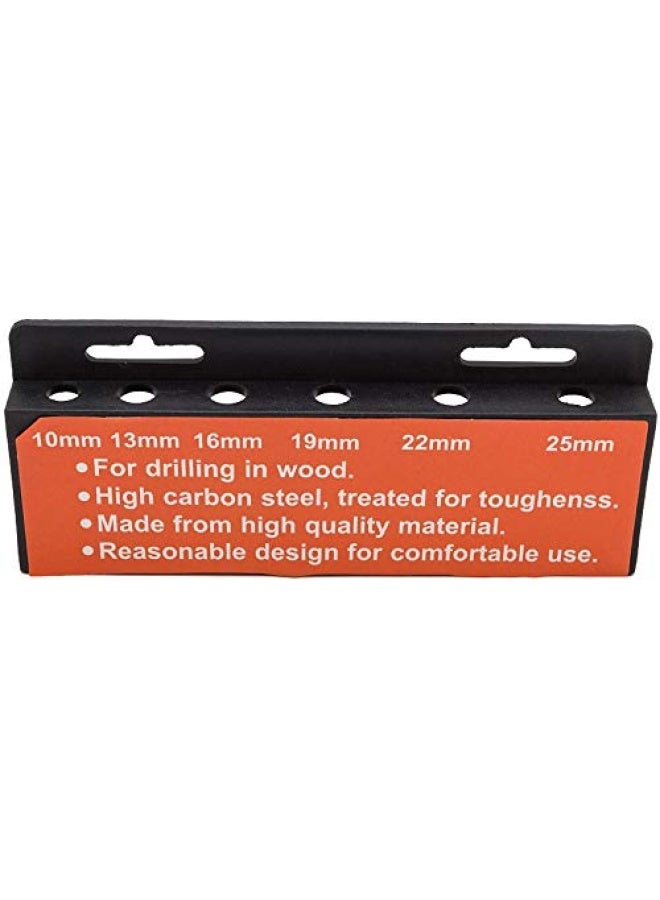 MEGA Flat Wood Inchill Bits In Plastic Rake 6 - Pieces M32224 - Image 4