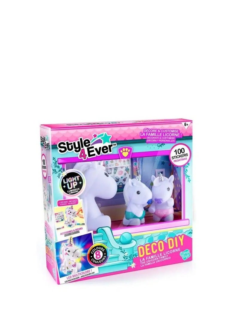 Canal Toys CANAL S4E - THE UNICORN FAMILY LIGHT UP 