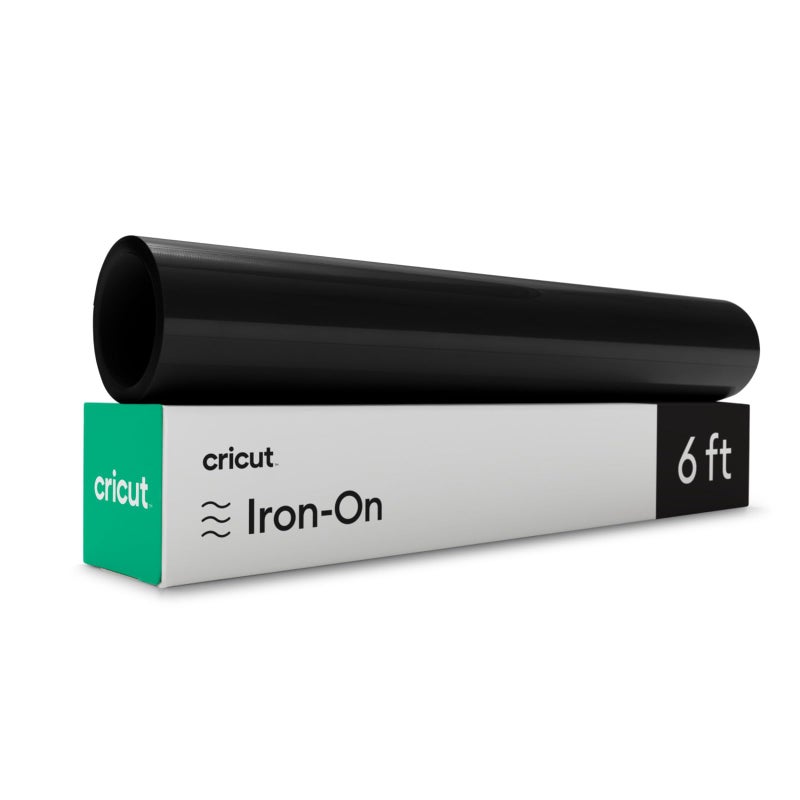 Cricut Everyday IronOn Black  6ft 3Pack of 2ft Rolls  Heat Transfer Vinyl Compatible with Cricut MakerExplore Machines
