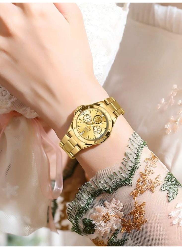 او بي كي ساعة OPK النسائية الأنيقة، ساعة يد كوارتز تناظرية، ساعة يد نسائية رقيقة وجميلة ومقاومة للماء، مناسبة للمعصم الصغير. - Image 2