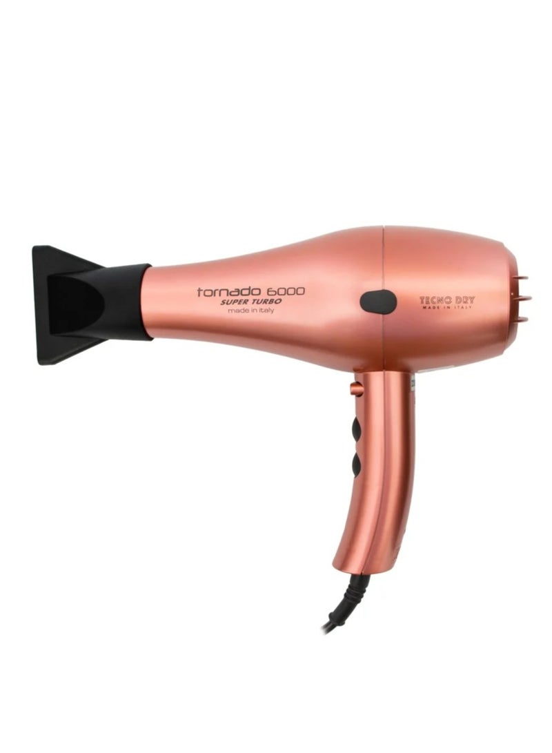تكنو دراي  مجفف شعر تورنادو  2500 واط سوبر تربو 6000 اسود - Image 1