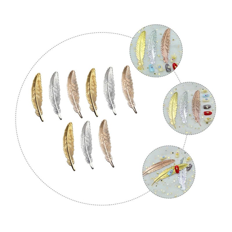 1pc Metal Nail Photo Props Elegant Manicure Ornaments Antique Bronze For Photography And Nail Art Display - Image 4