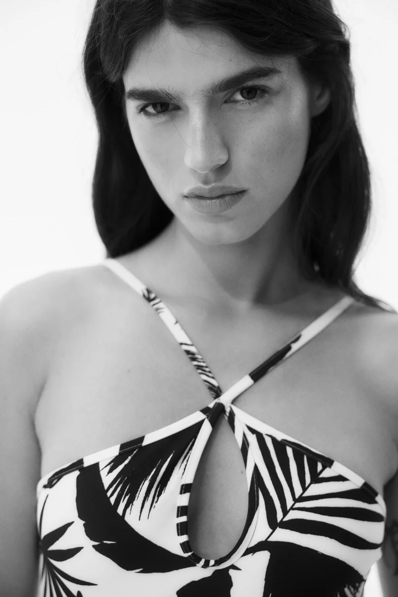 H&M Padded-cup cut-out swimsuit