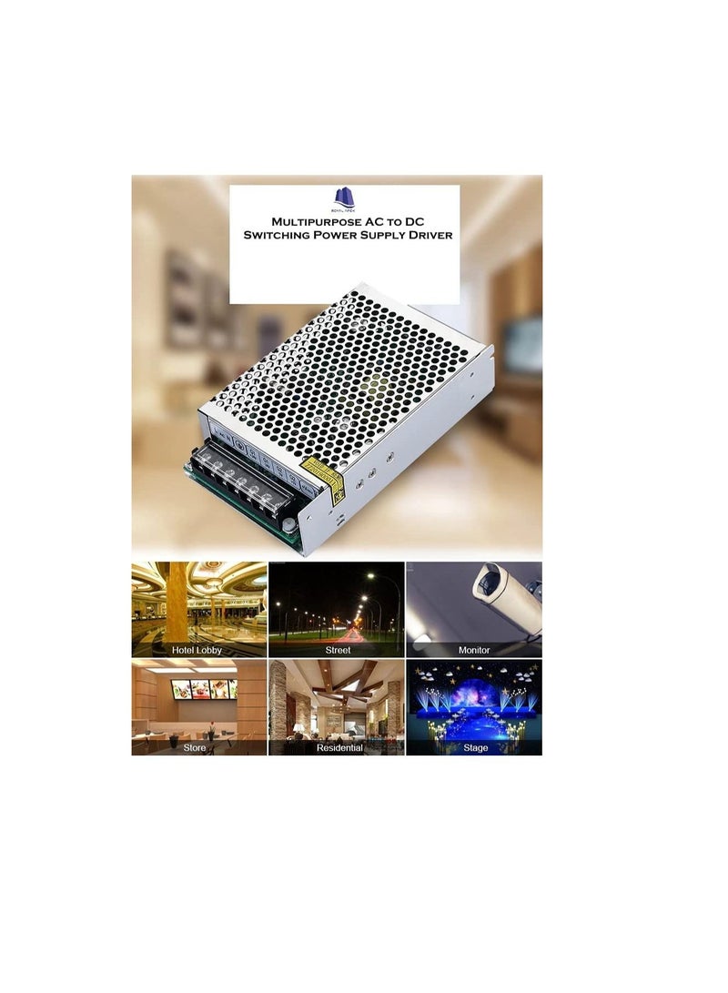 Multipurpose AC to DC Switching Power Supply Driver, LED Driver Transformers/Camera Power Supply/LED Strip Switch Driver (5V, 2A)  - Image 2