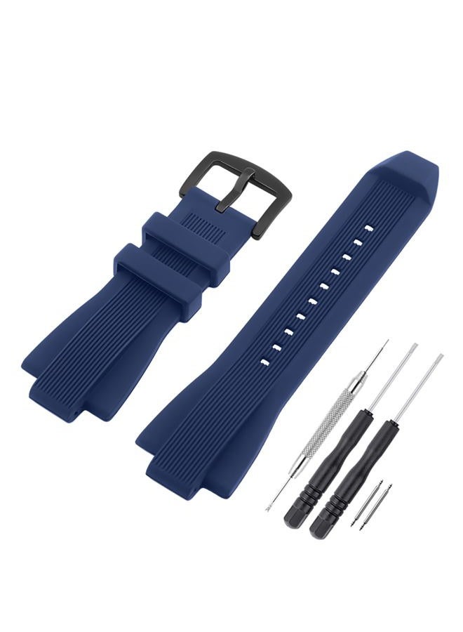 SANDEIN Watch Band Compatible with Michael Kors, Soft Silicone Rubber Replacement Wrist Strap for Michael MK8152 MK8356 Watch Straps - Image 1