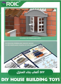 GROIC House Building Set for Kids, 241 Pcs Bricklayer DIY House Building Toys, STEM Building House Toy for Toddlers, Construction House Kit Creative Building Playset House Model  - Image 4
