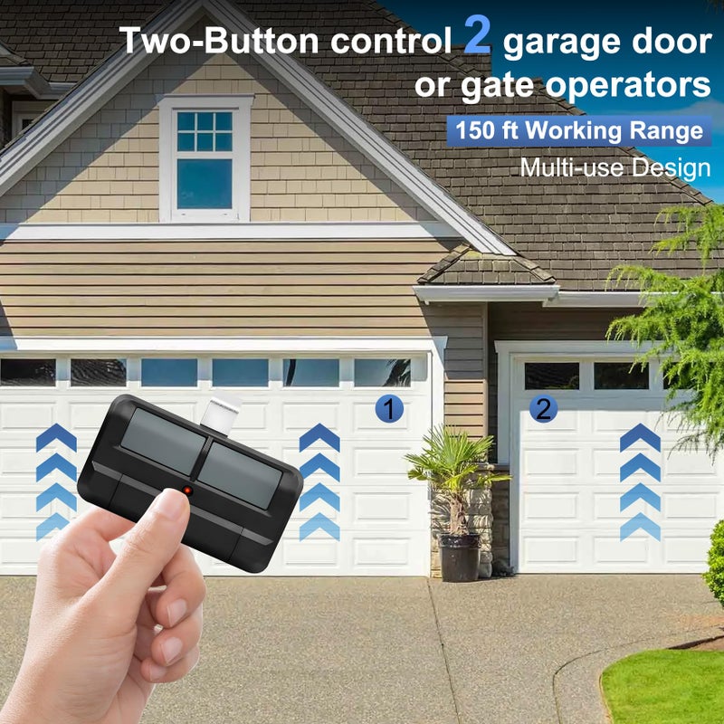 OEM Upgrade Upgrade 892lT Garage Door Opener Remote for Liftmaster, 2-Button Security+ 2.0 Learning Remote Control Replaces 972lM 372lM 62lM,Works with Chamberlain Craftsman Dip Switch, Etc. 2pack - Image 3